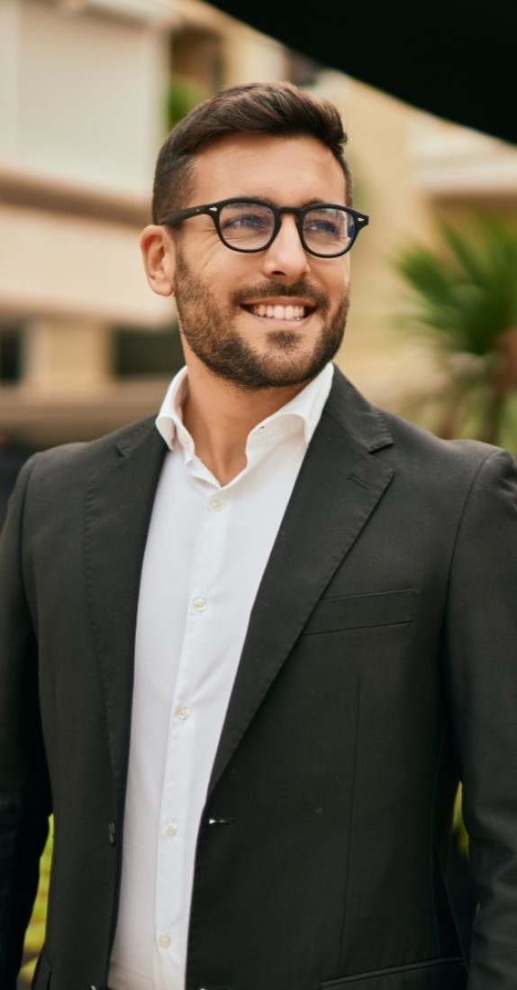Young hispanic businessman